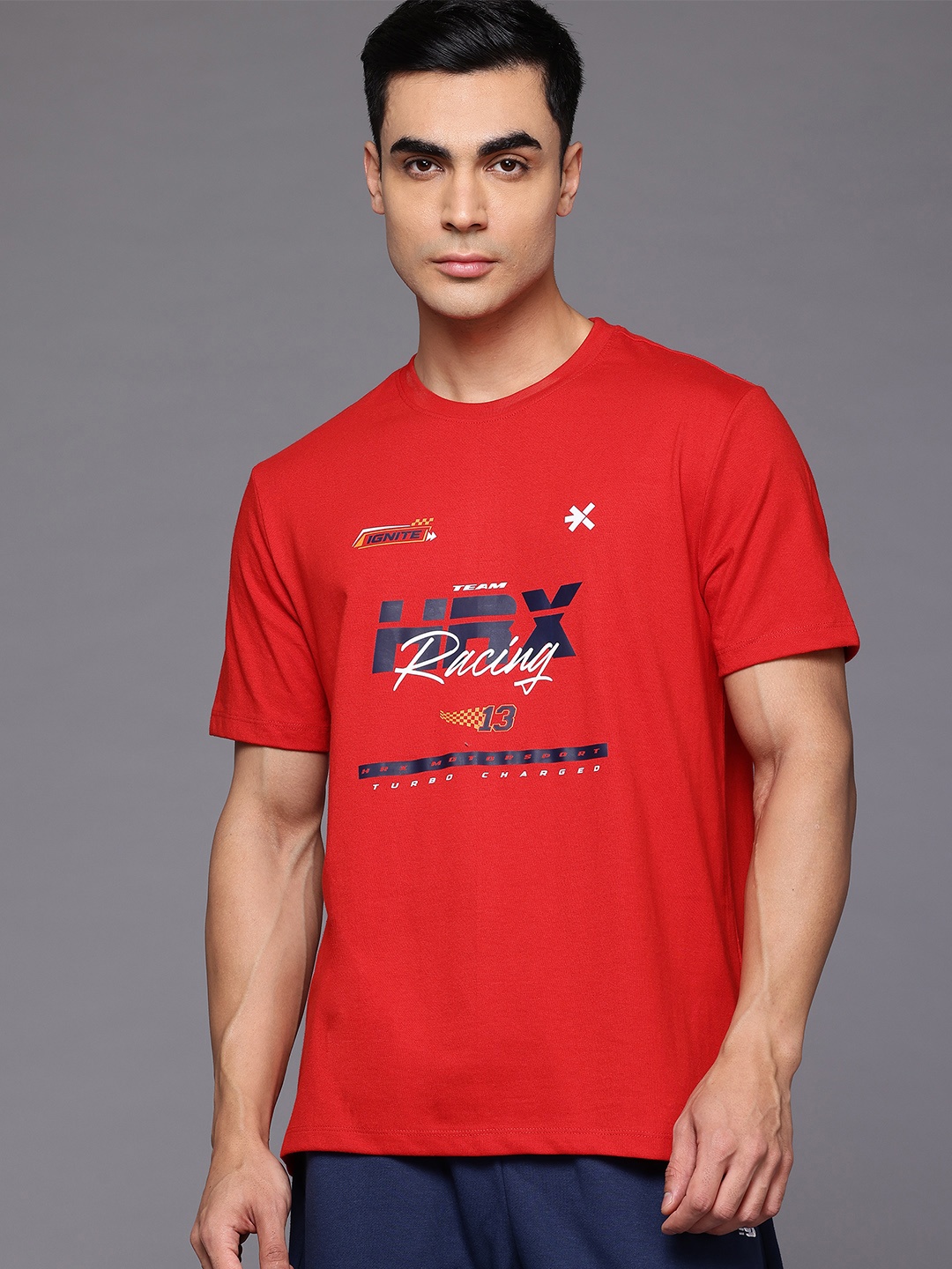 

HRX by Hrithik Roshan Men Typography Printed T-shirt, Red