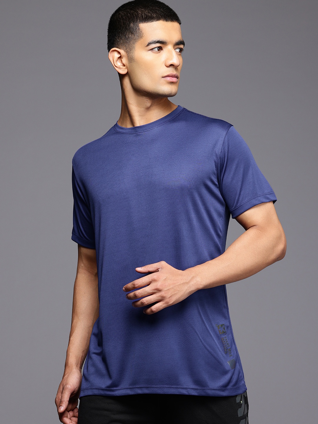 

HRX by Hrithik Roshan Rapid-Dry Running T-shirt, Blue