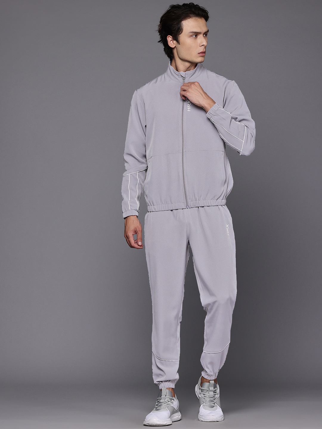 

HRX by Hrithik Roshan Men Training Tracksuit, Grey