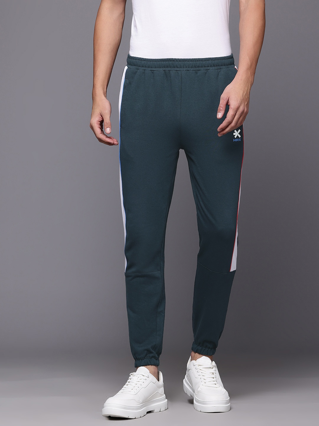 

HRX by Hrithik Roshan Men Paneled Lifestyle Track Pants, Green
