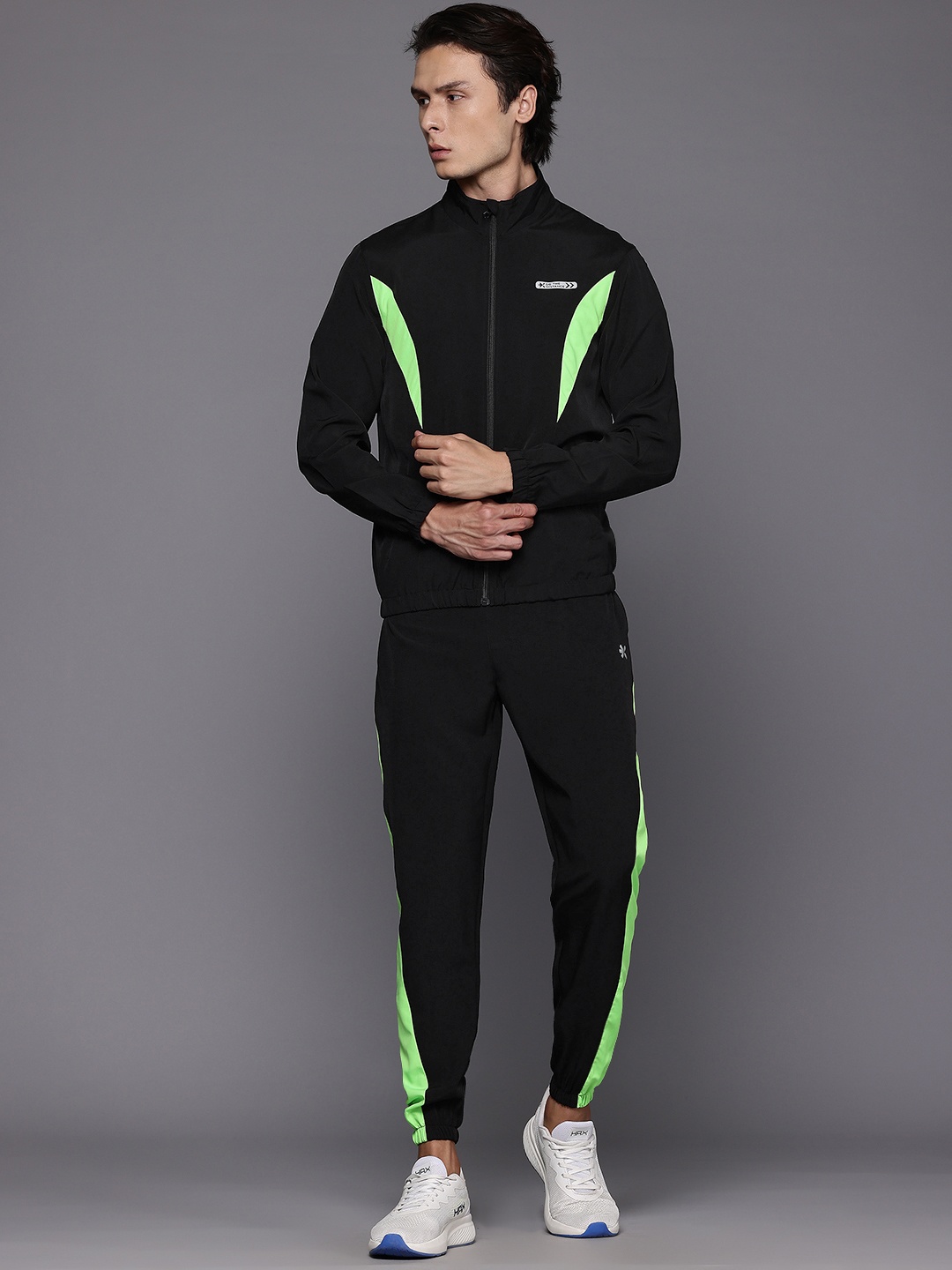 

HRX by Hrithik Roshan Men Running Tracksuit, Black