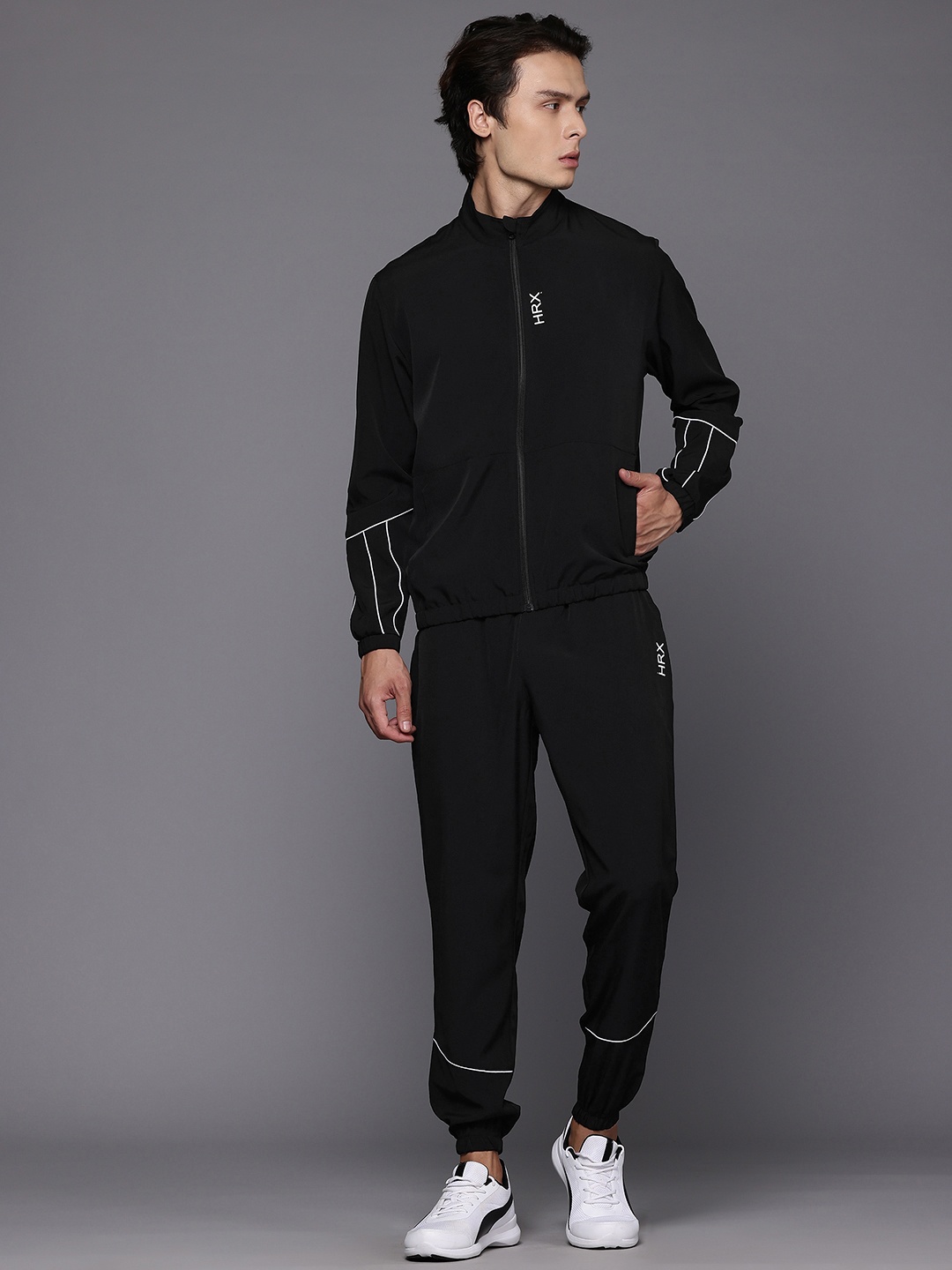 

HRX by Hrithik Roshan Men Training Tracksuit, Black