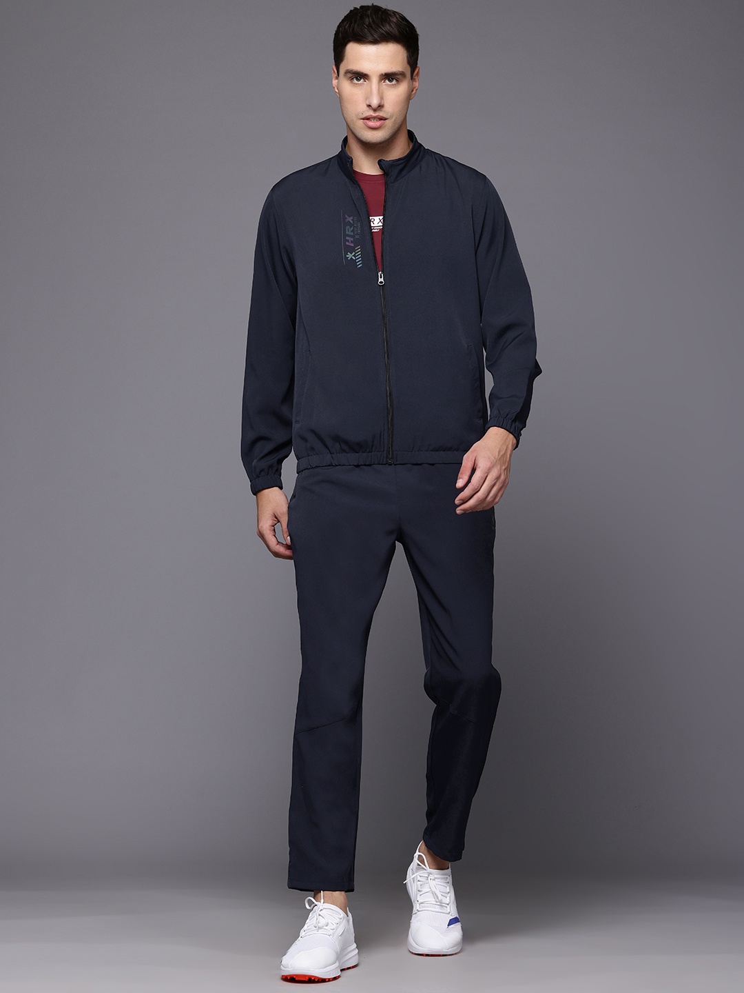 

HRX by Hrithik Roshan Men Running Track Suit, Navy blue