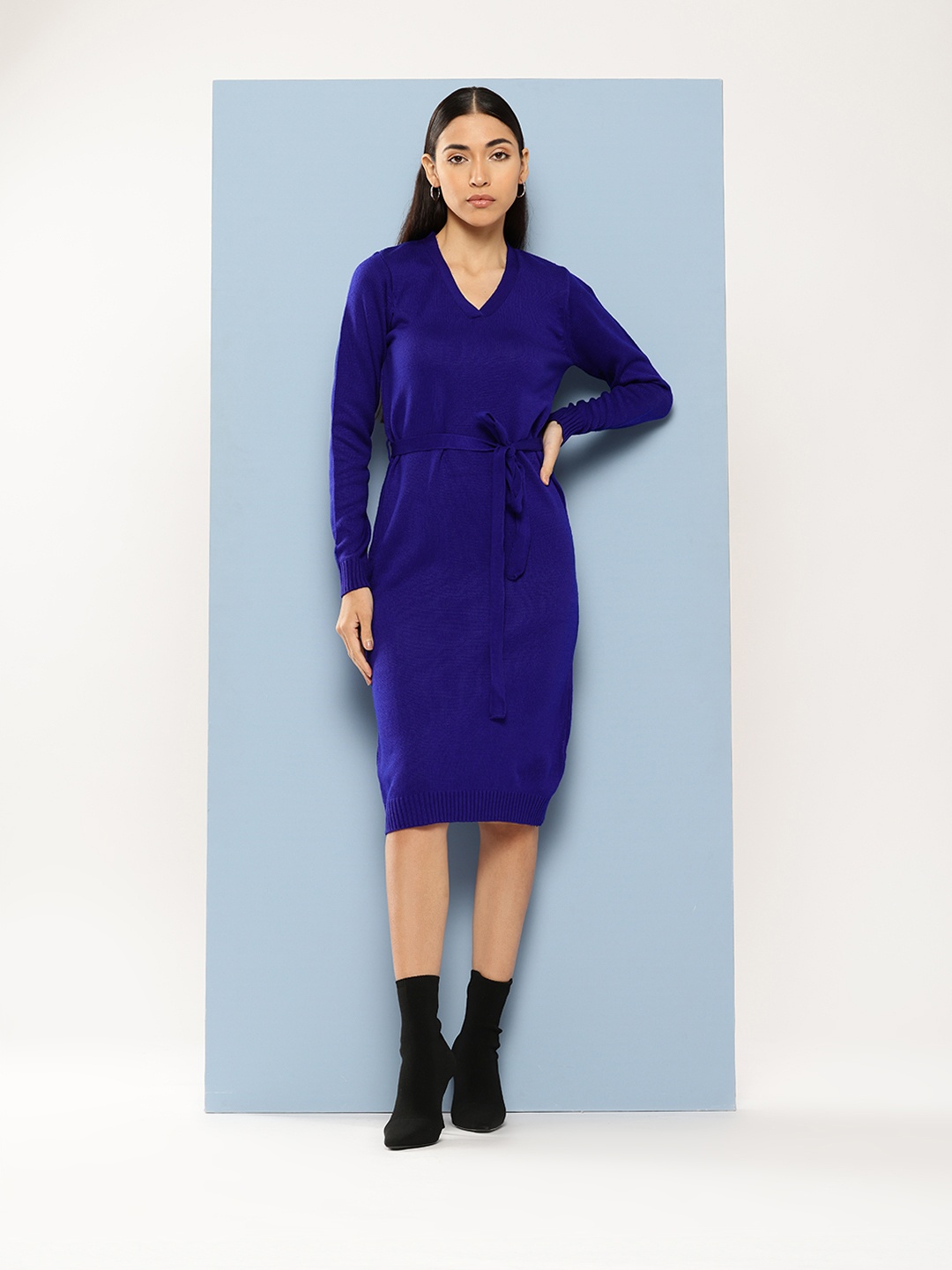 

Chemistry Belted Jumper Midi Dress, Blue