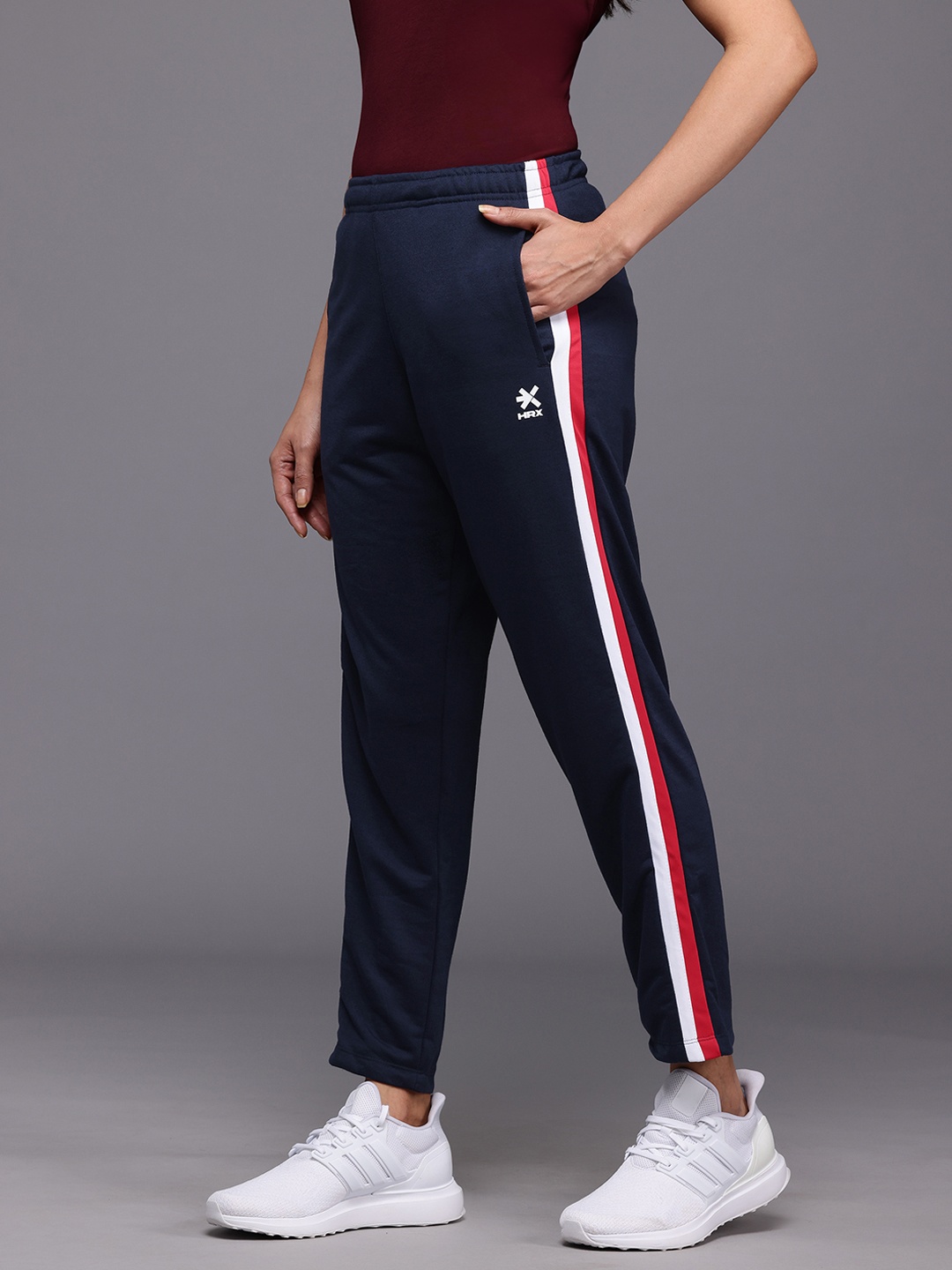 

HRX by Hrithik Roshan Women Lifestyle Track Pants, Navy blue