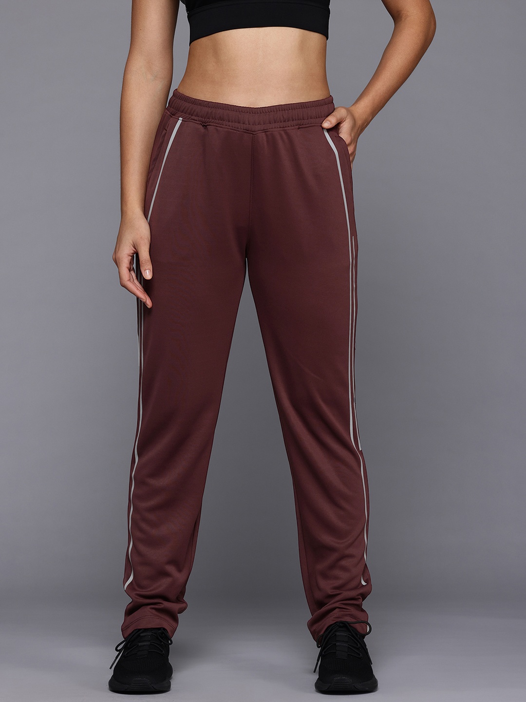 

HRX by Hrithik Roshan Women Rapid Dry Training Track pants, Brown