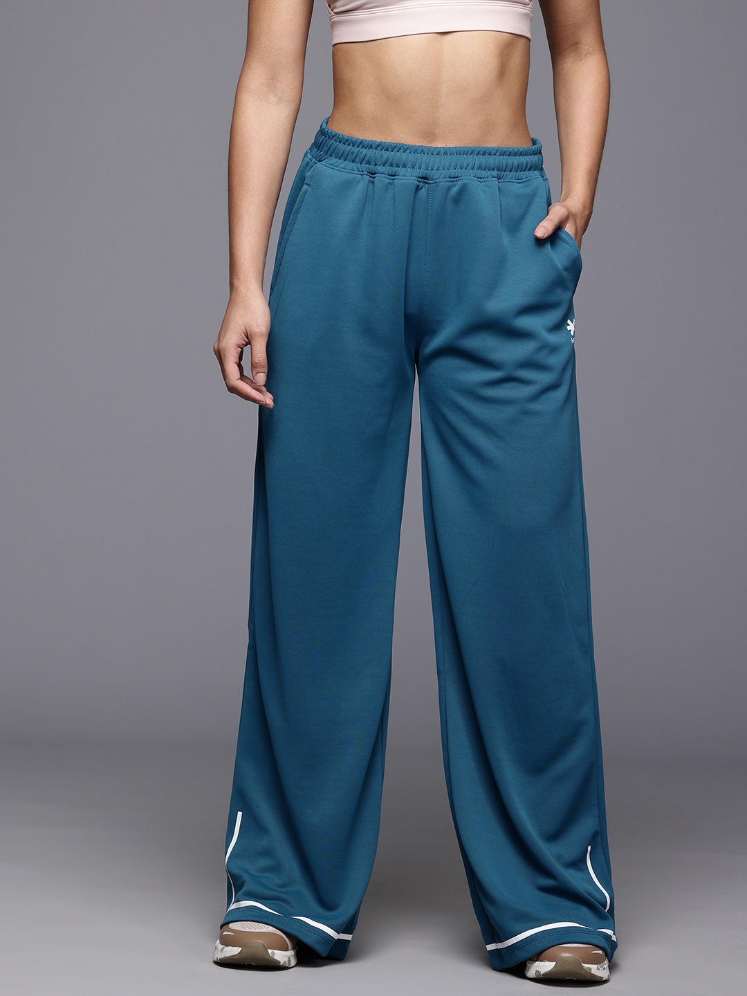 

HRX by Hrithik Roshan Women Rapid-Dry Training Flared Track Pants, Teal