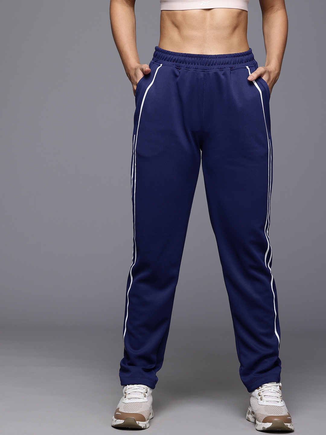 HRX by Hrithik Roshan Women Rapid Dry Training Trackpants, Navy blue