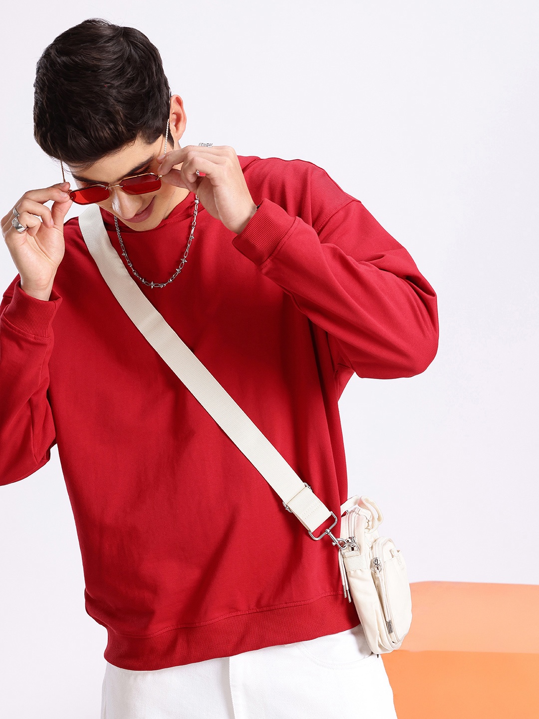 

Aeropostale Hooded Sweatshirt, Red