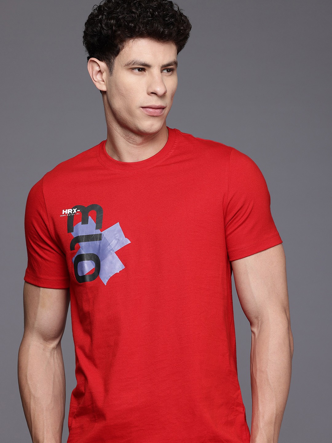 

HRX by Hrithik Roshan Men Typography Printed T-shirt, Red