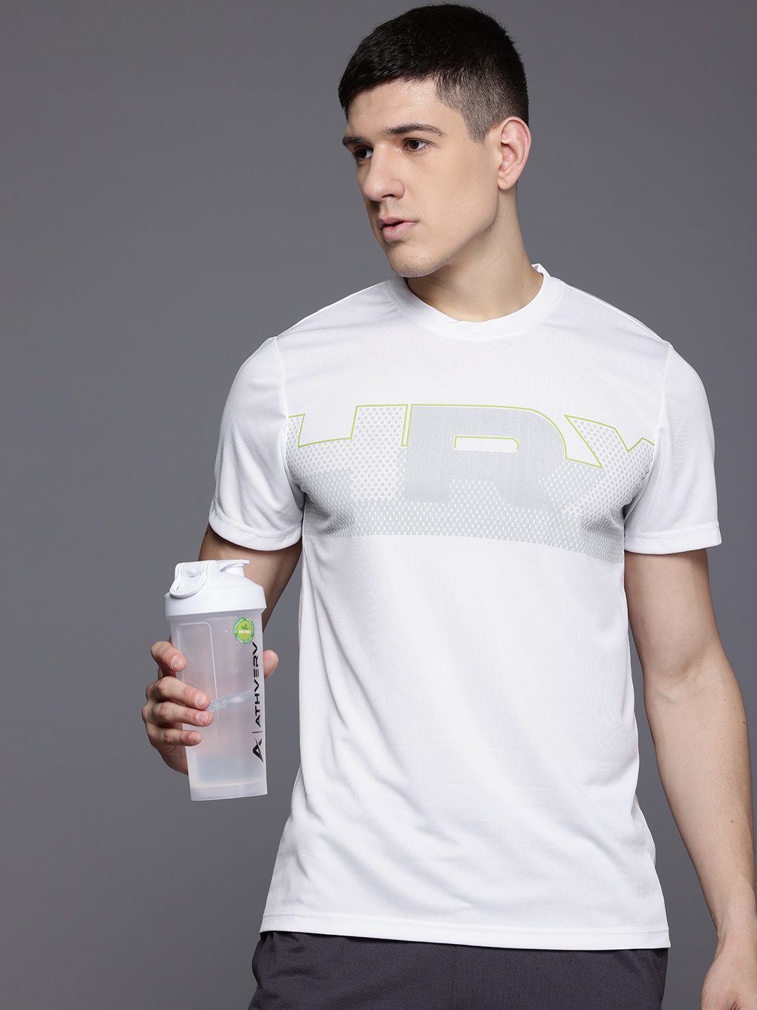 

HRX by Hrithik Roshan Rapid Dry Logo Printed Training T-shirt, White