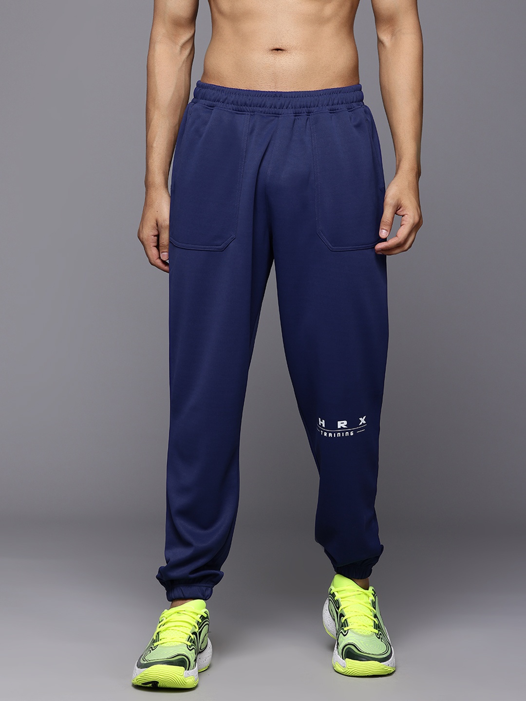

HRX by Hrithik Roshan Men Rapid Dry Training Joggers, Navy blue