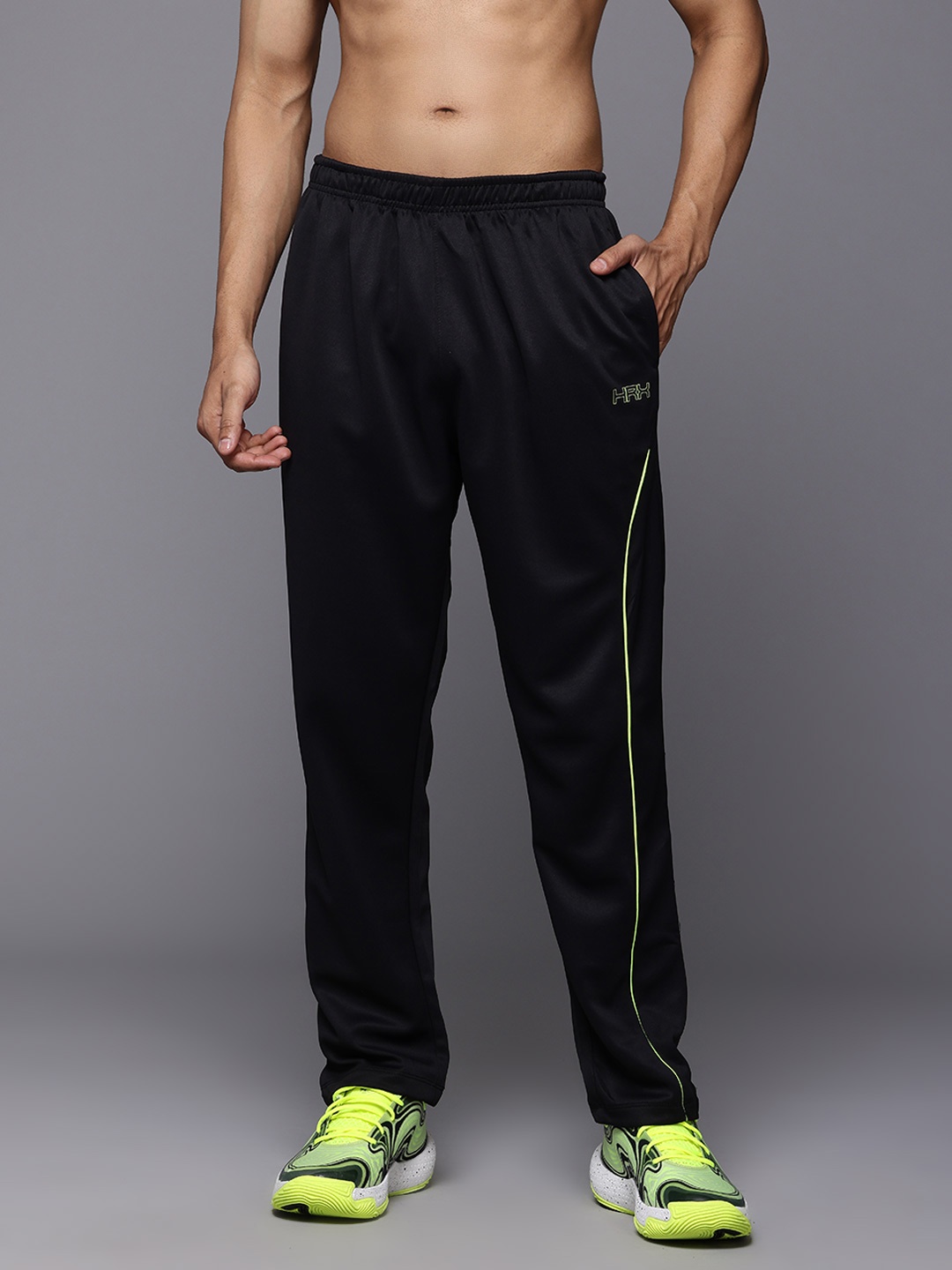 

HRX by Hrithik Roshan Men Rapid Dry Training Trackpants, Black