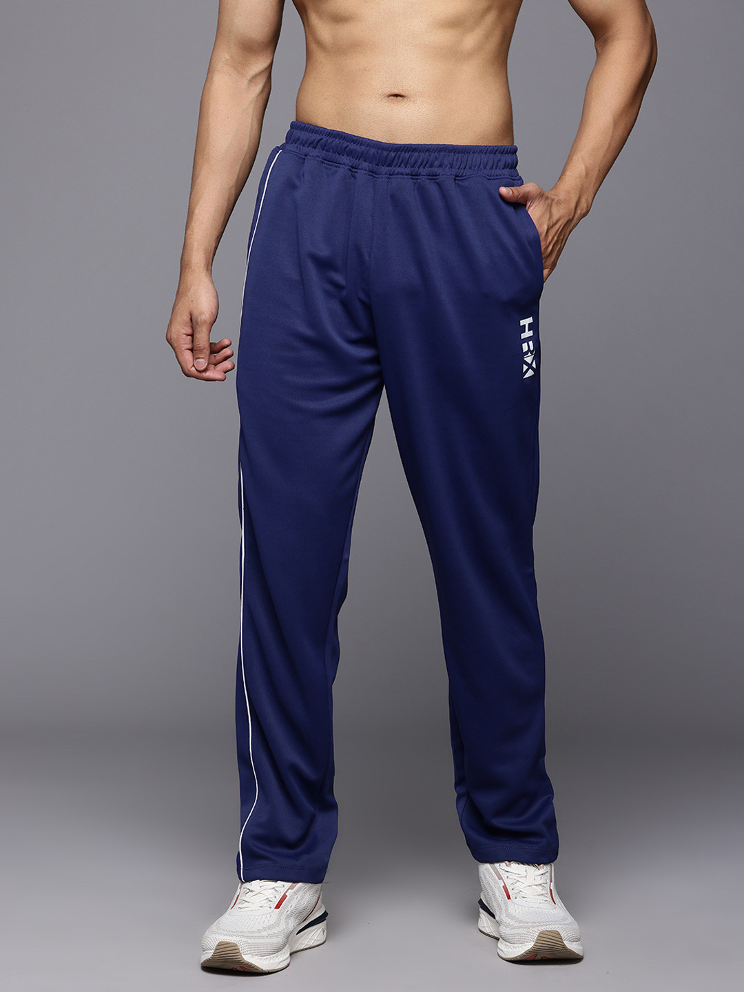 

HRX by Hrithik Roshan Men Rapid Dry Training Trackpants, Navy blue