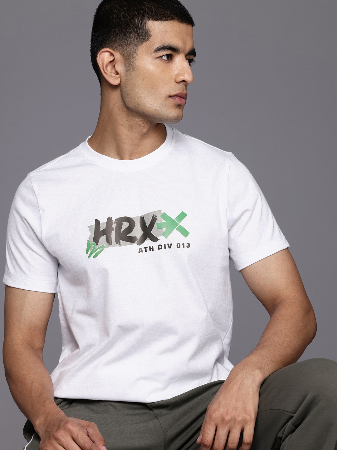 

HRX by Hrithik Roshan Typography Print Lifestyle T-shirt, White