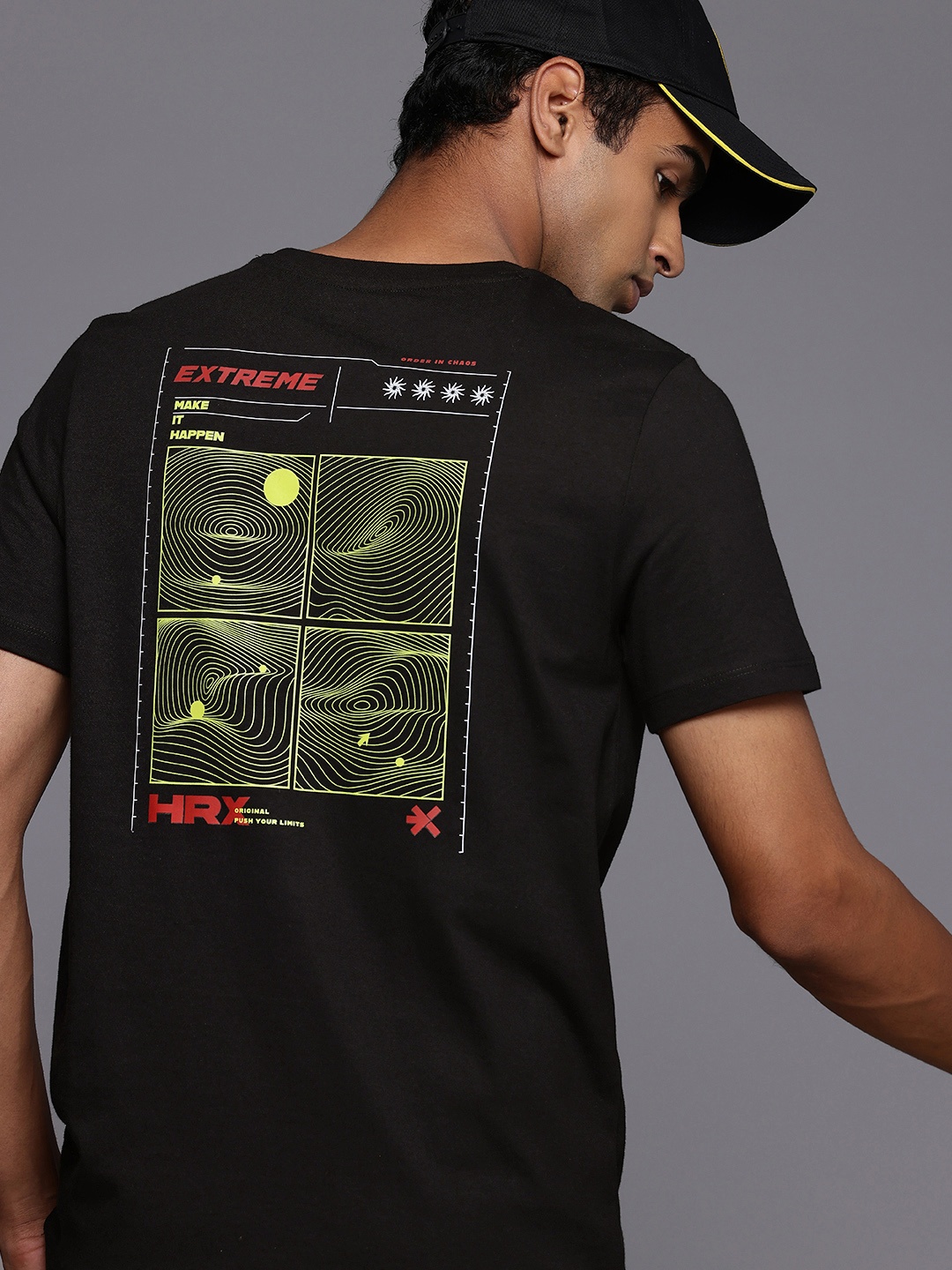 

HRX by Hrithik Roshan Street Pulse Printed Lifestyle T-shirt, Black