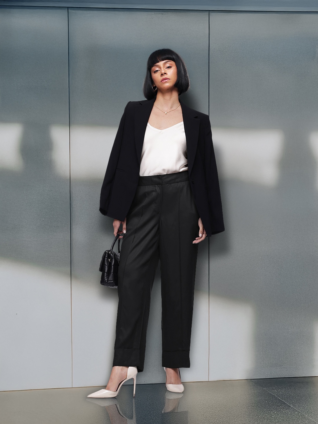 

French Connection Women Trousers, Black