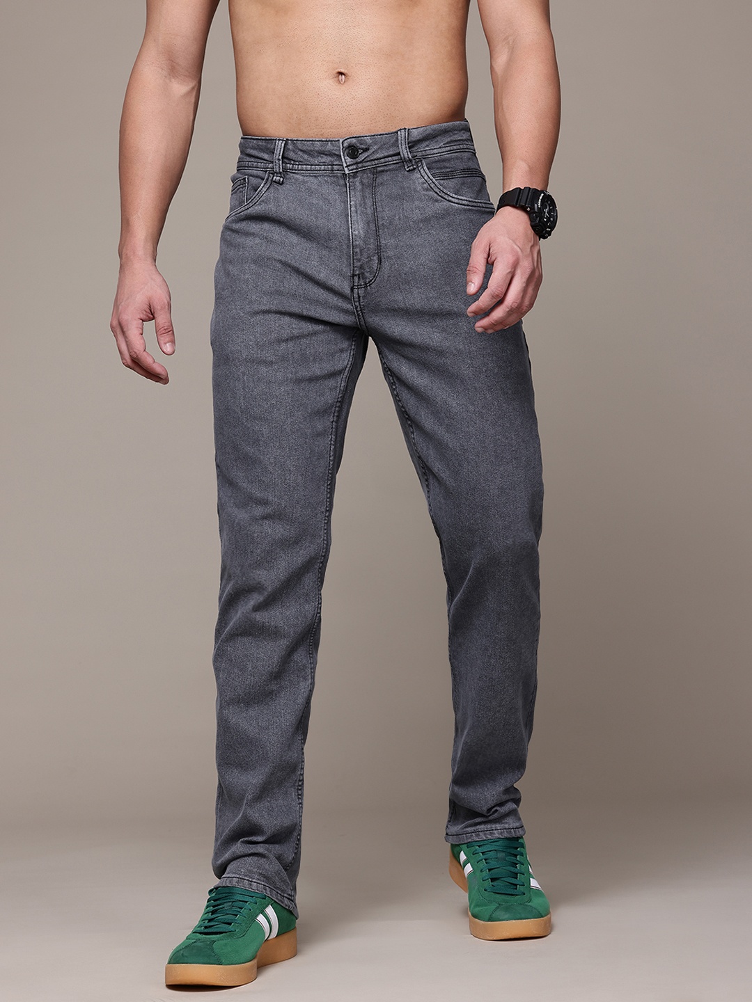 

The Roadster Life Co. Men Regular Fit Jeans, Grey