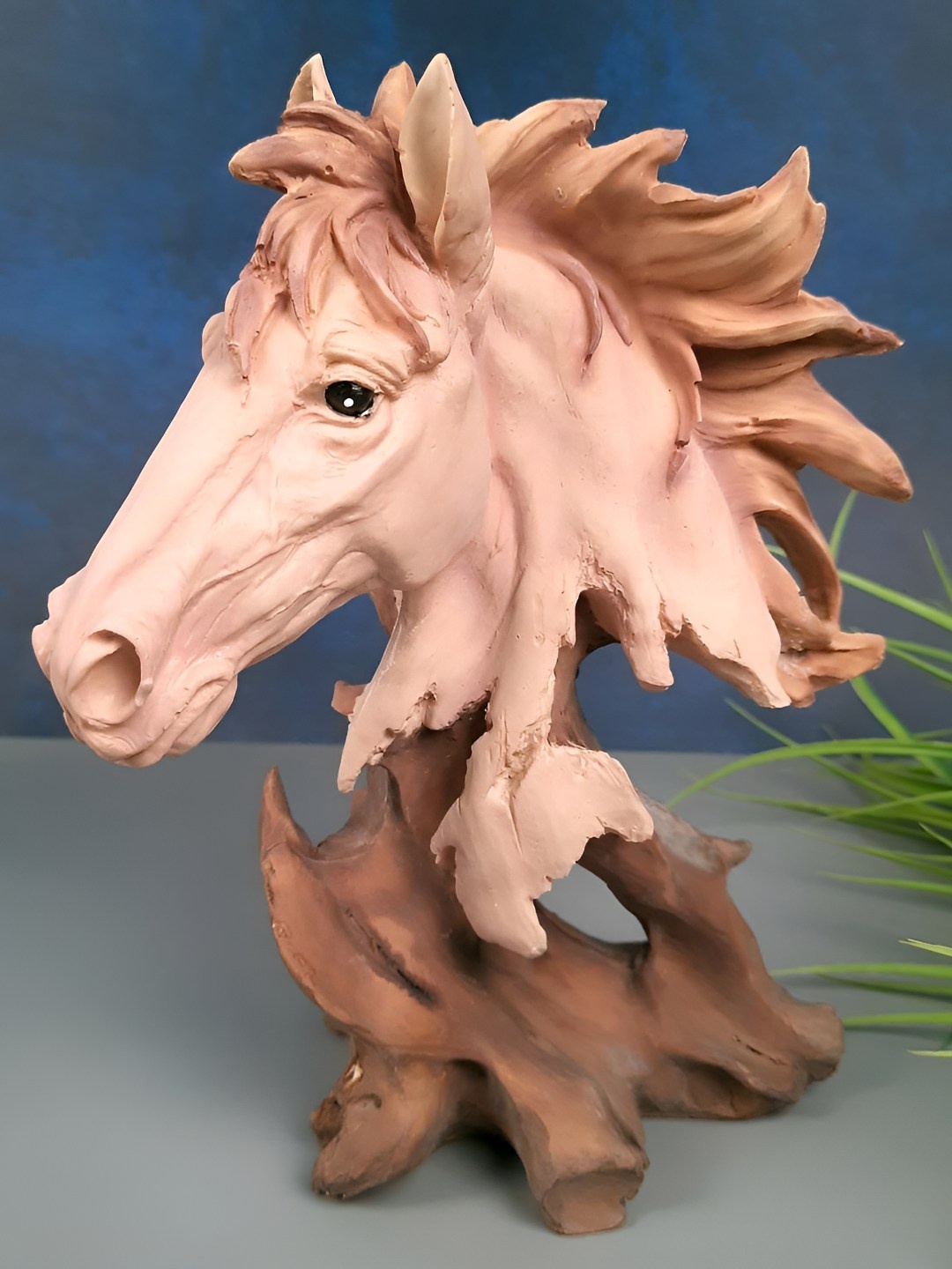 

apka mart Brown & Beige Birds And Animals Figurine Horse Statue Showpiece