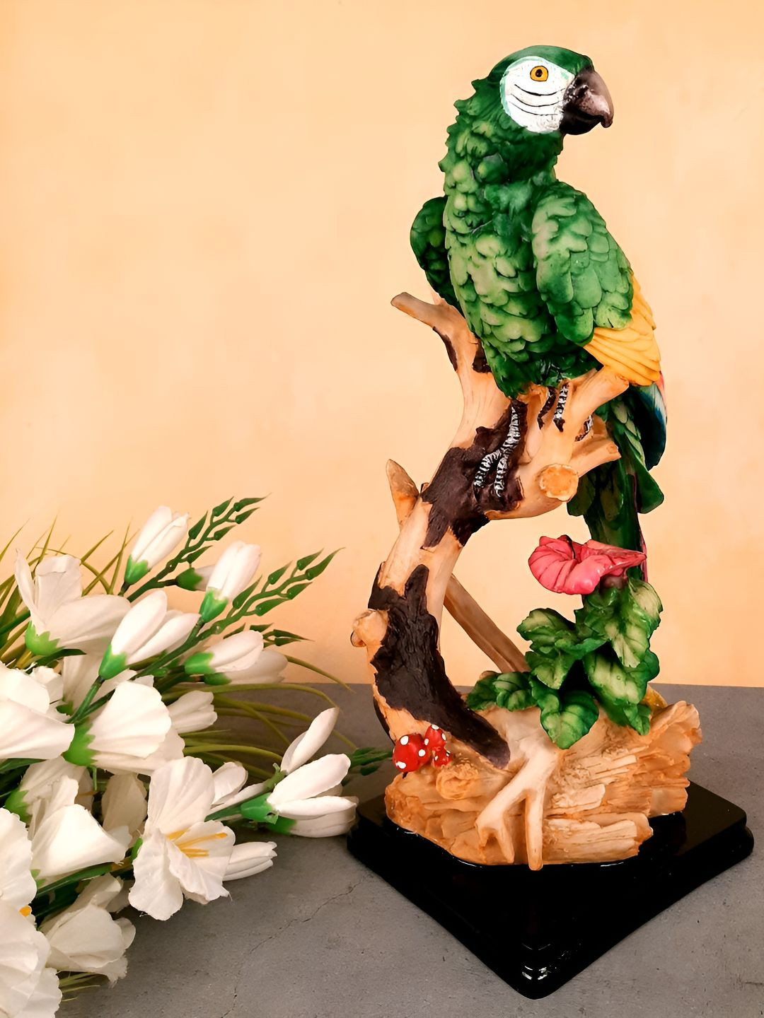 

apka mart Green Birds and Animals Figurine Showpiece