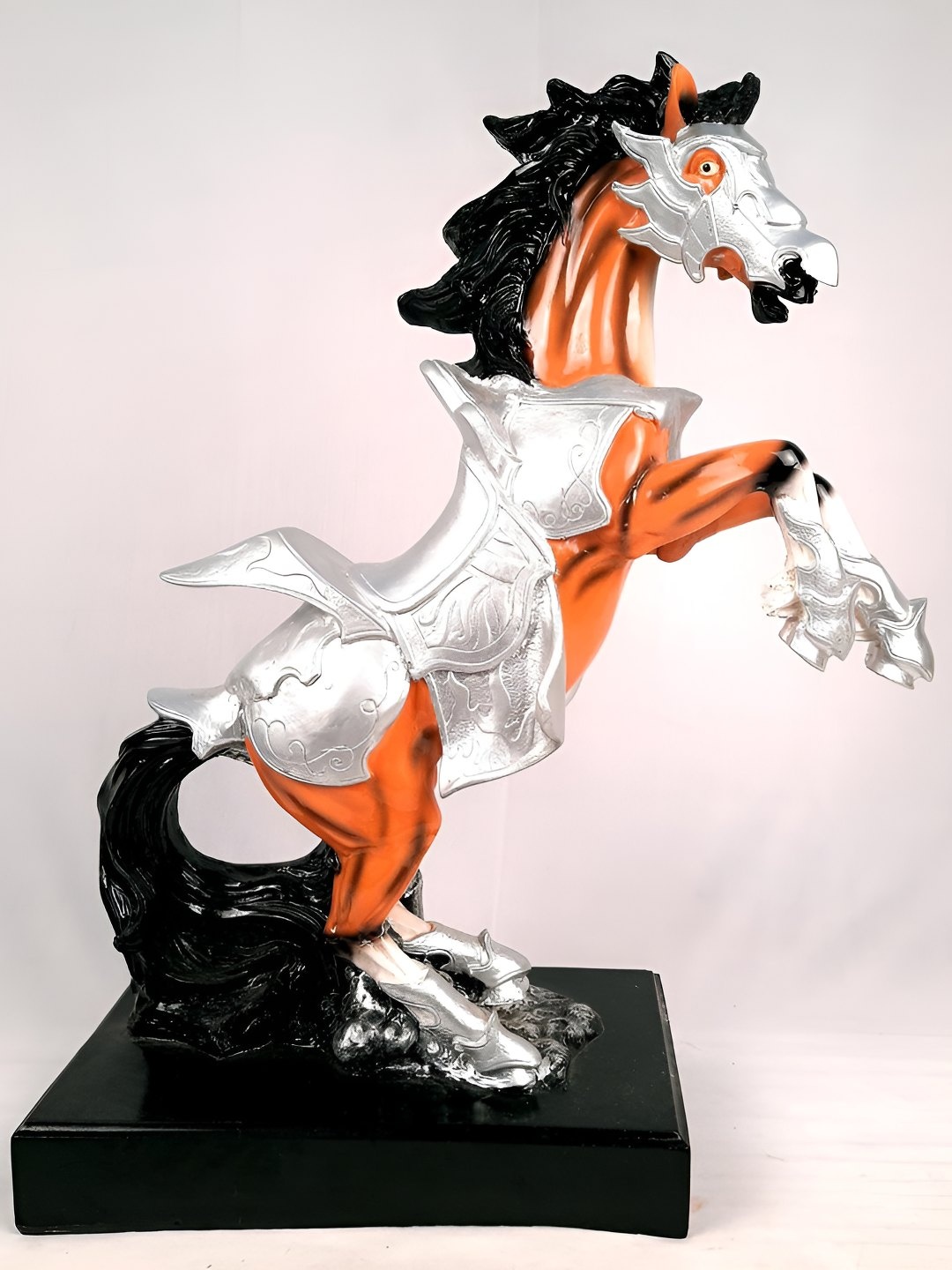 

apka mart Brown & Silver-Toned Birds And Animals Figurine Showpiece