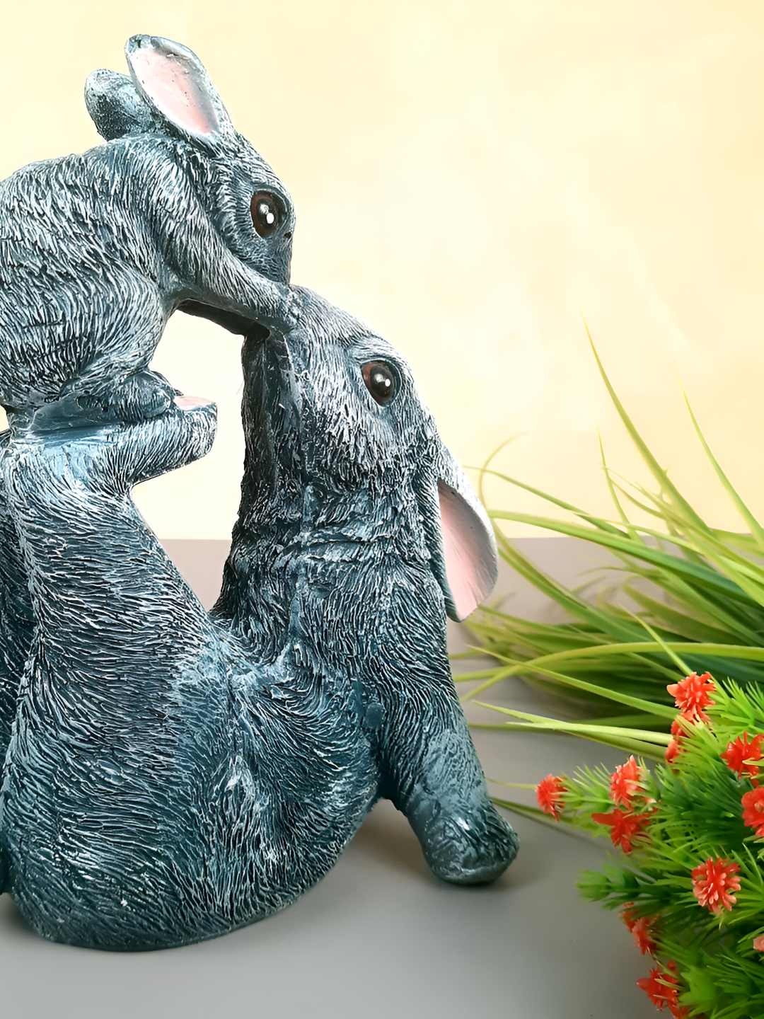 

apka mart Grey Figurine Showpiece