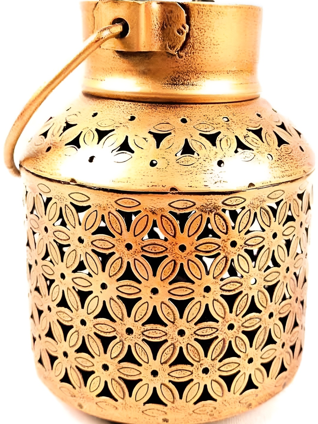 

apka mart Copper-Toned Textured Metal Tea Light Candle Holder