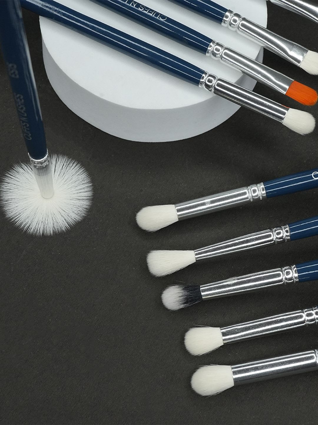 

CUFFS N LASHES Set Of 9(B) Eye Makeup Brushes, Blue