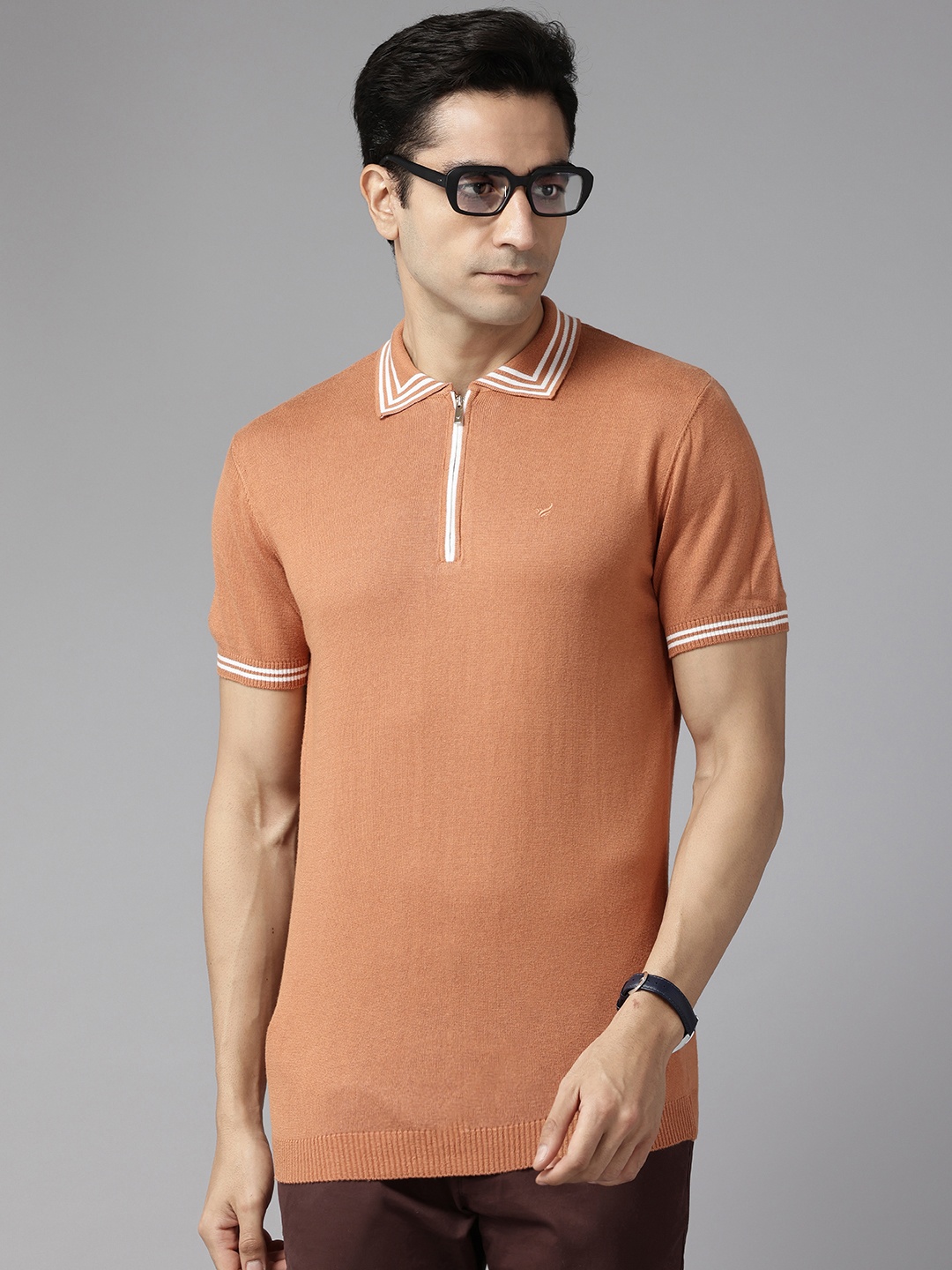 

Blackberrys Polo Collar Slim Fit T-shirt, Rust