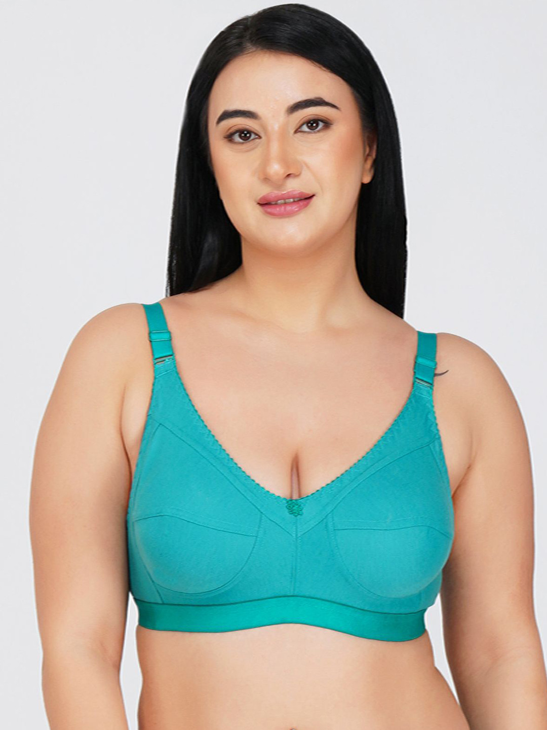 

R Cube Full Coverage Non Padded Non-Wired T-shirt Bra- All Day Comfort, Green