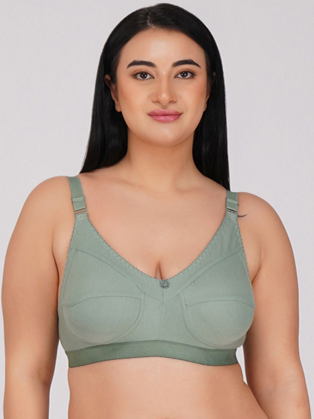 

R Cube Full Coverage Non Padded Everyday Bra- All Day Comfort, Sea green