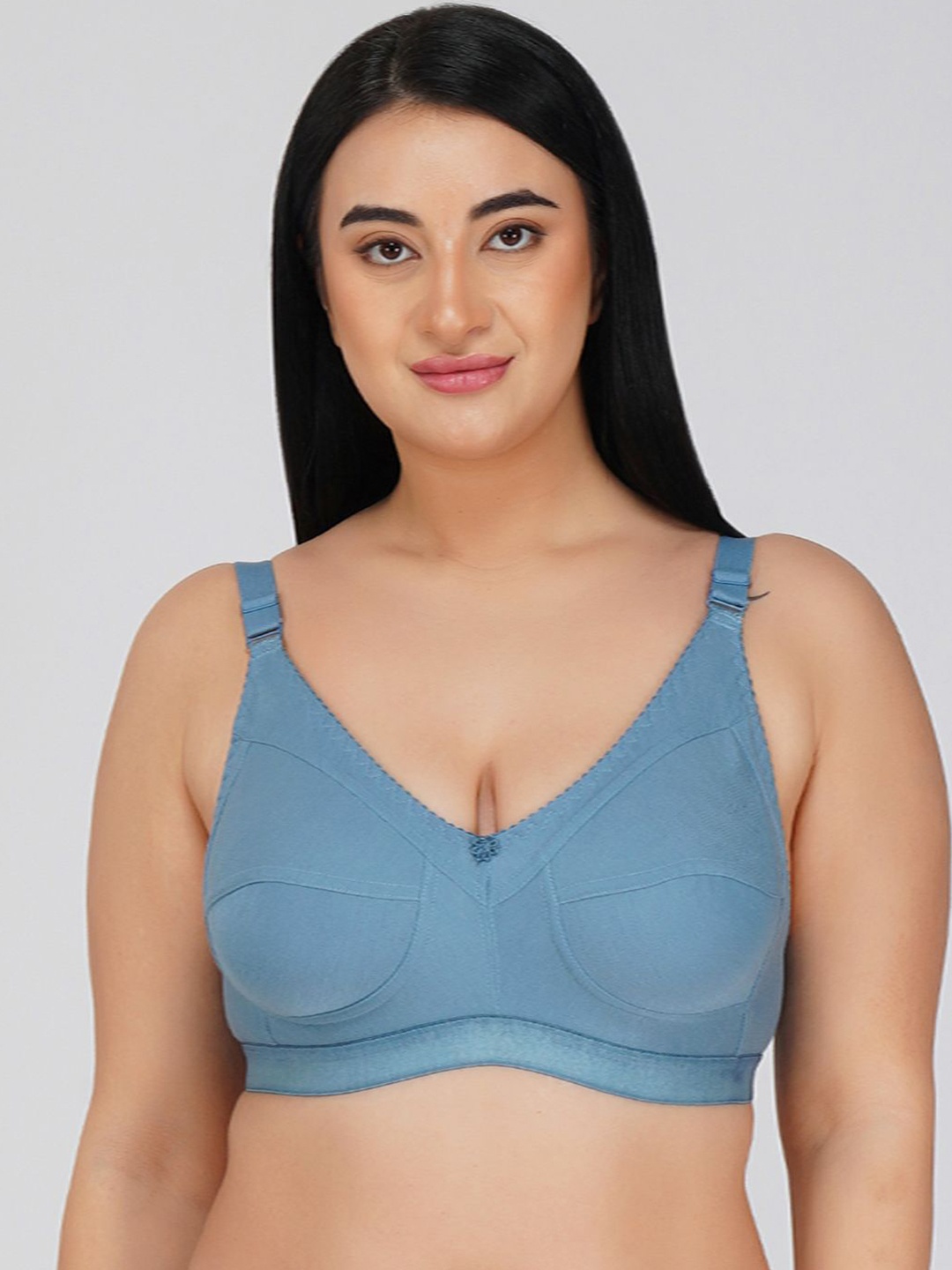 

R Cube Full Coverage Non Padded Everyday Bra- All Day Comfort, Grey