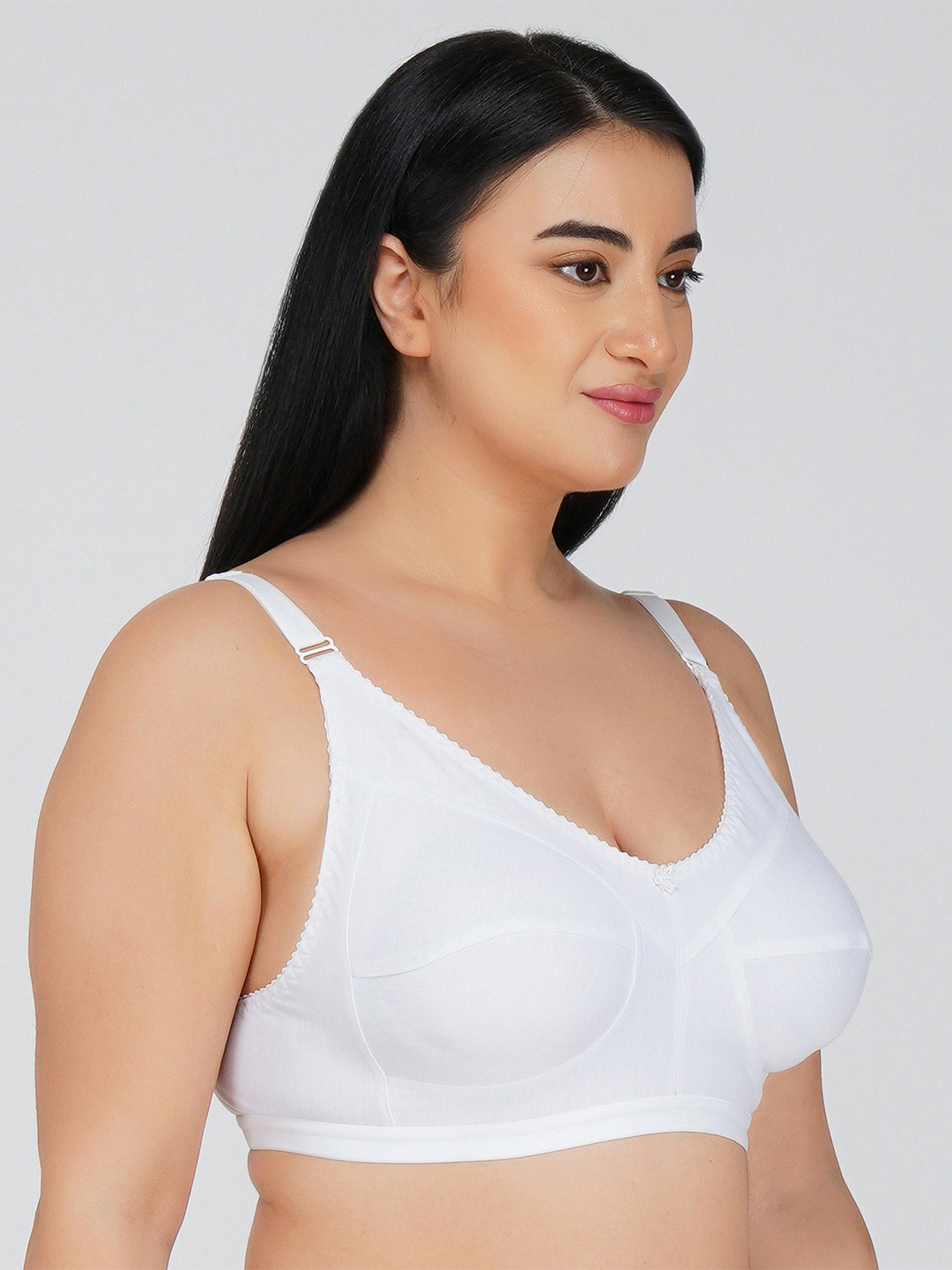 

R Cube Full Coverage Non Padded T-shirt Bra- All Day Comfort, White