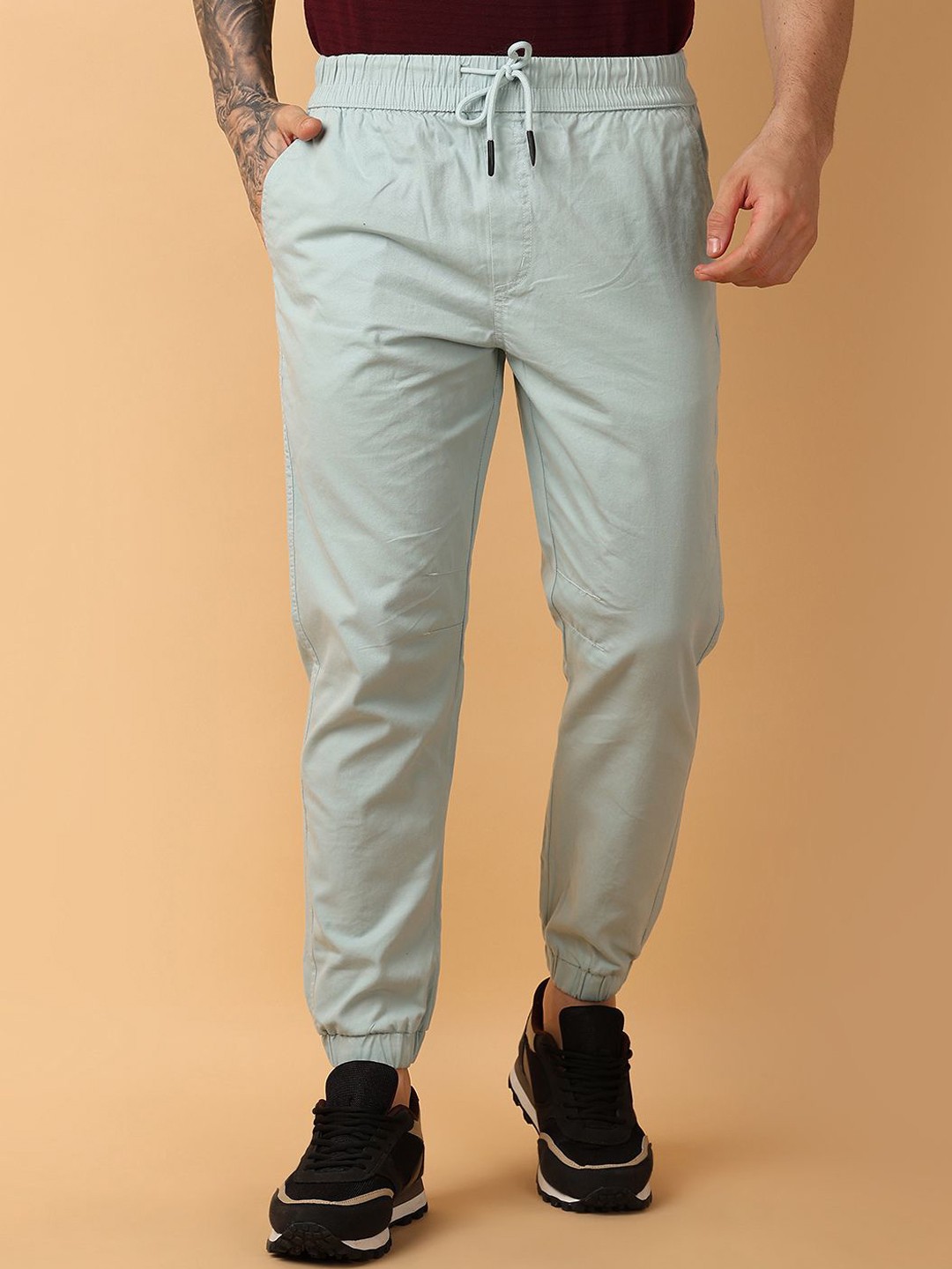 

V-Mart Men Joggers Trousers, Green