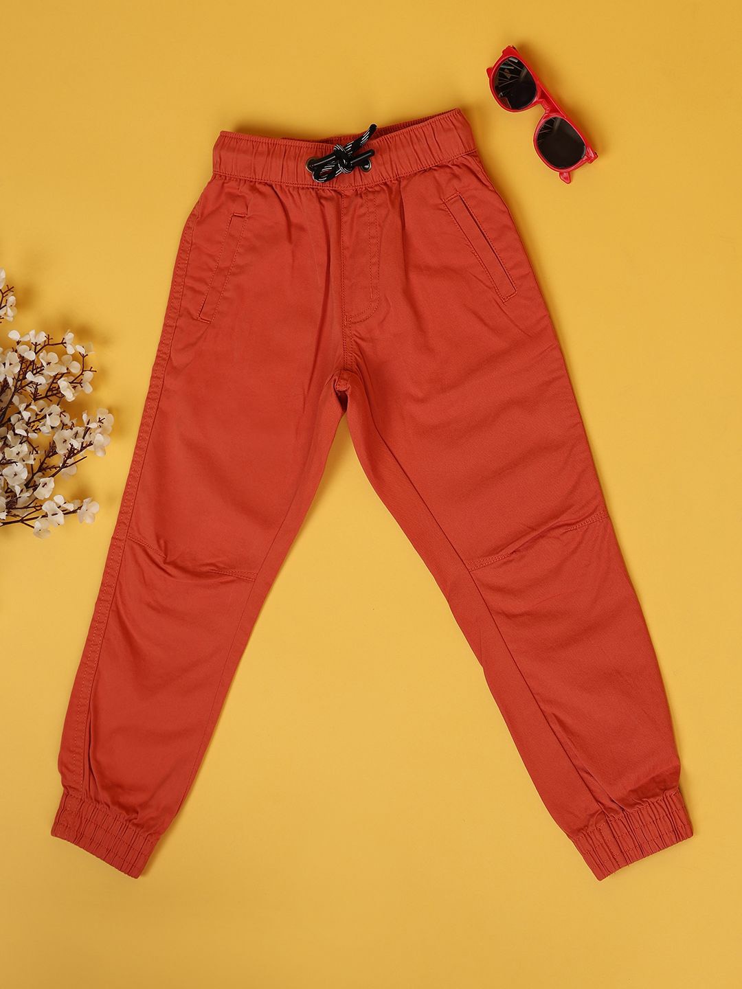 

V-Mart Boys Regular Fit Joggers, Rust