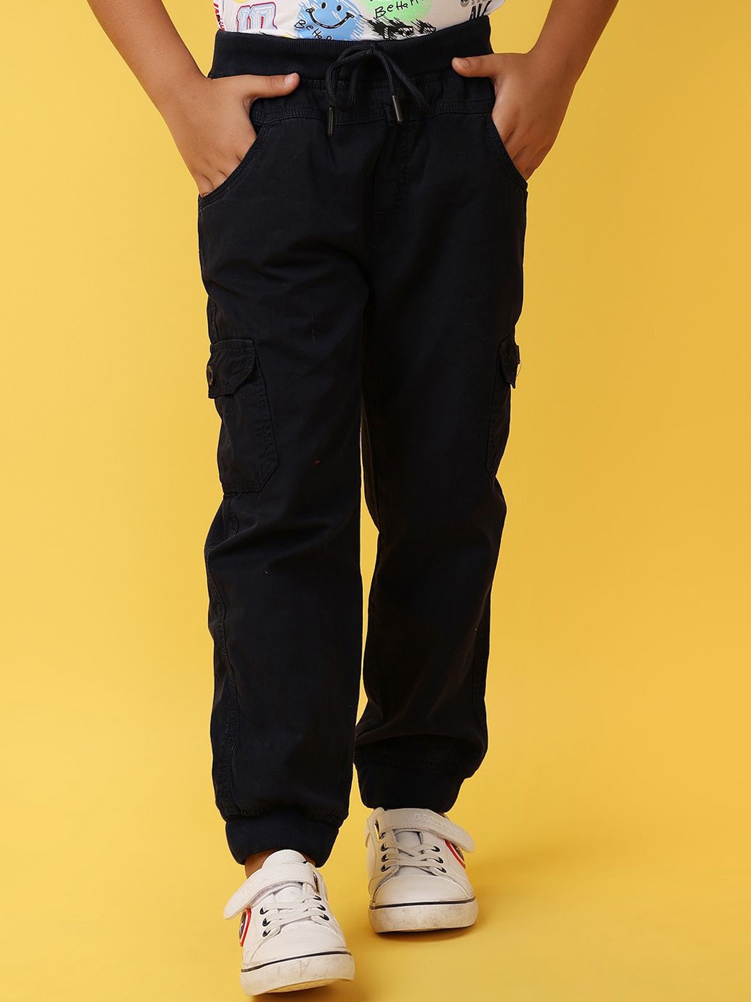 

V-Mart Boys Cargos Trousers, Navy blue