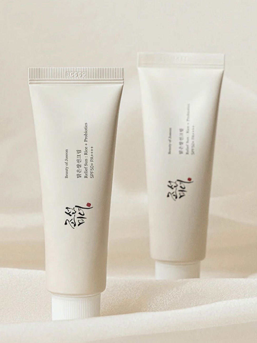 

Beauty of Joseon Sun Relief Set Of 2 Rice + Probiotics SPF 50+ PA++++ - 10ml Each, White
