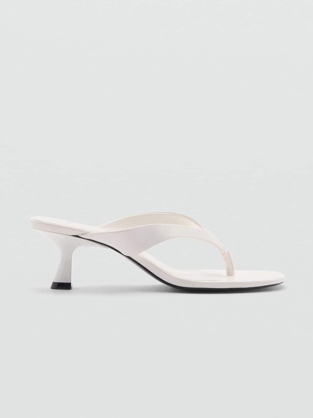 

MANGO Open Toe Kitten Heel, White