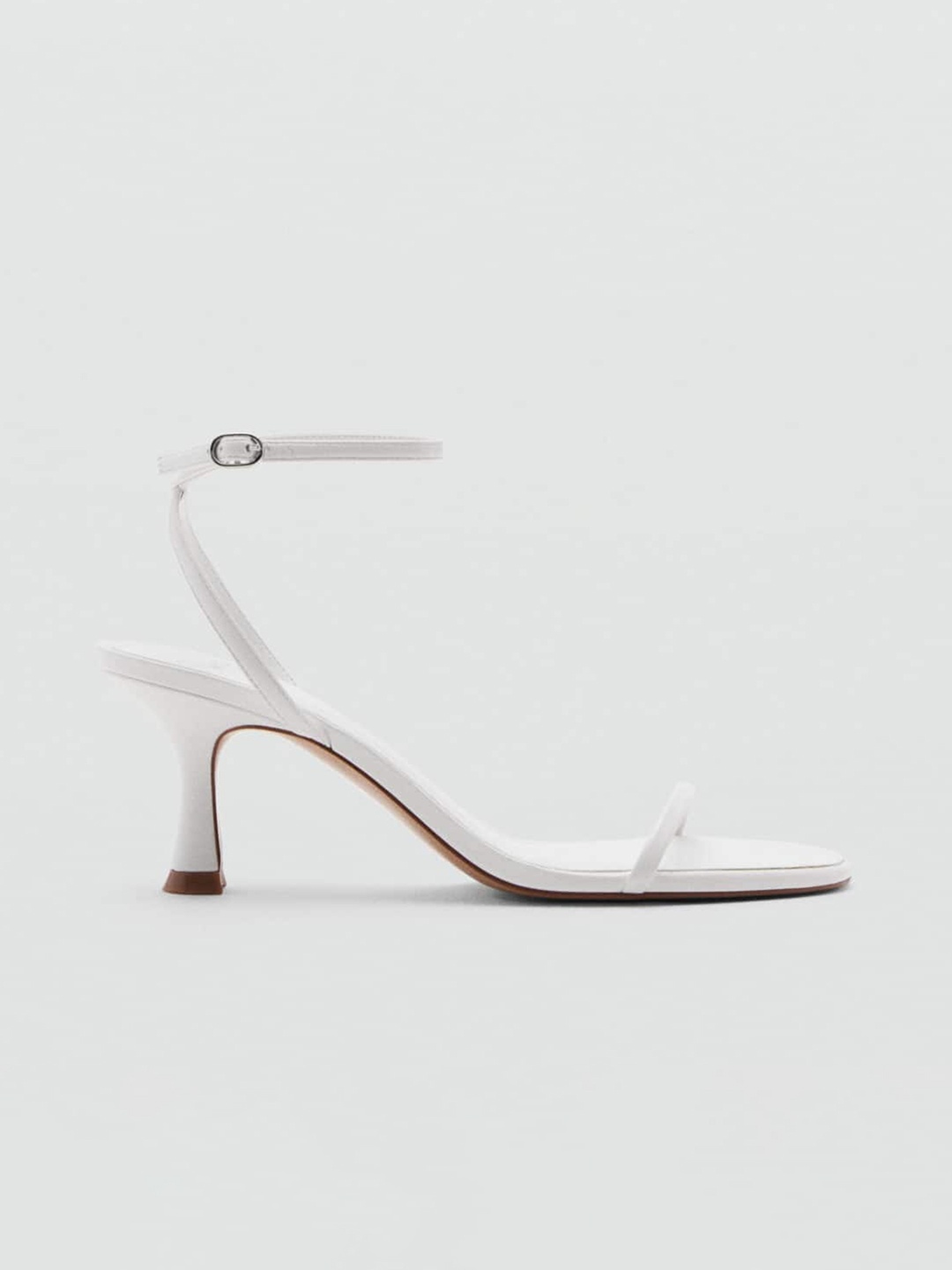 

MANGO Ankle Loop Slim Heel, White
