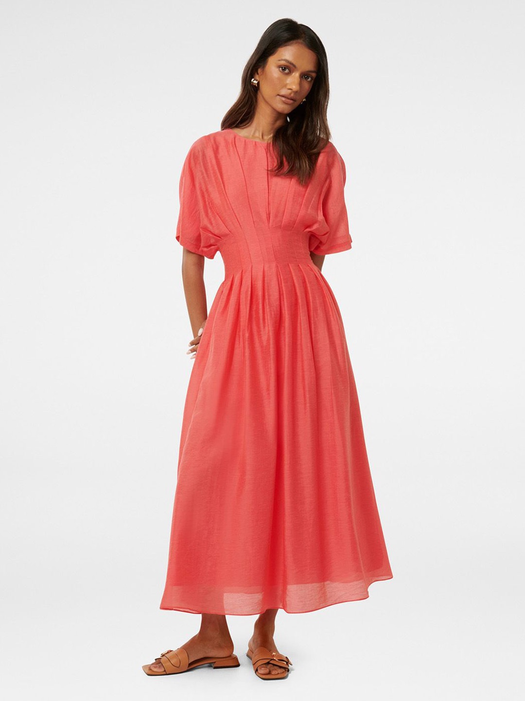 

Forever New Fit & Flare Maxi Dress, Pink