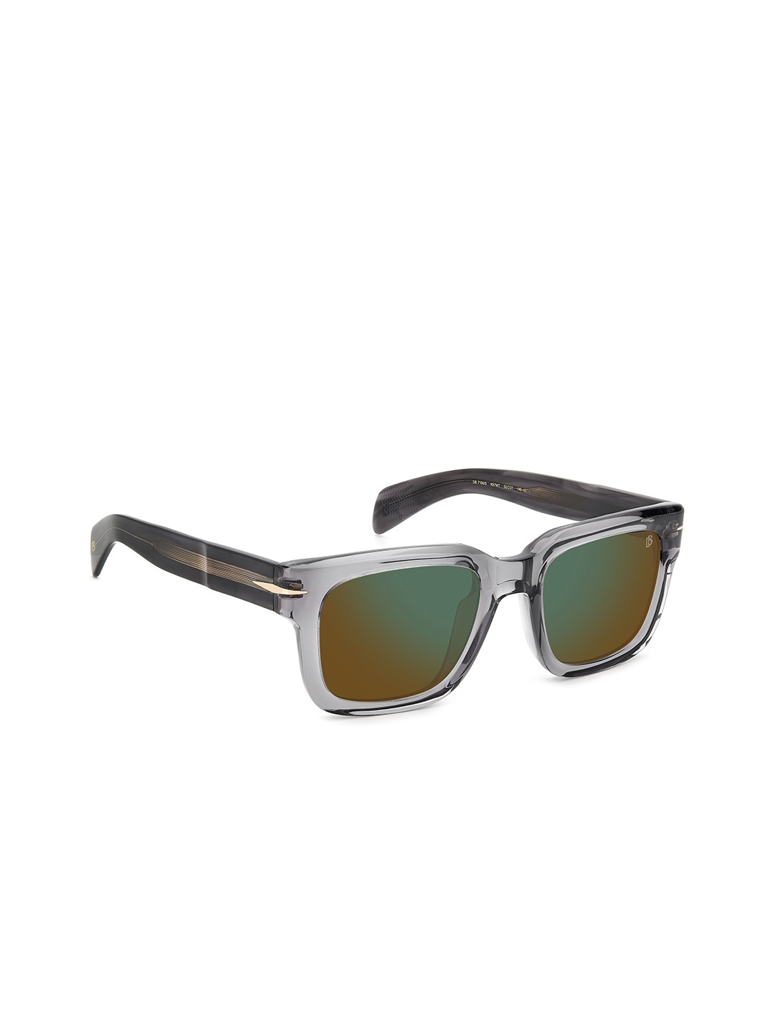 

DAVID BECKHAM Men Square Sunglasses with UV Protected Lens 205840KB752MT, Green