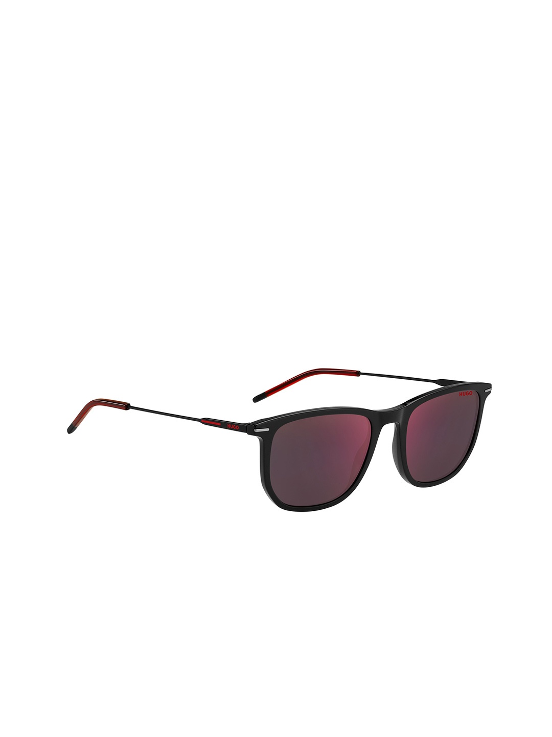 

HUGO Men Square Sunglasses with UV Protected Lens 20548580754AO, Red
