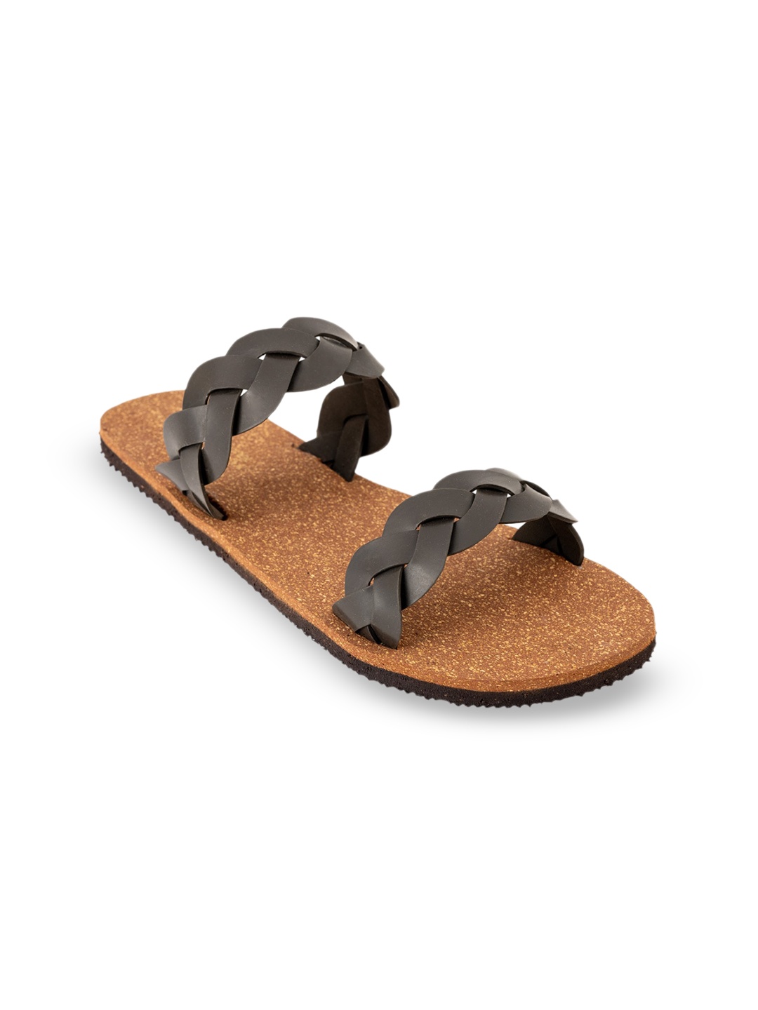 

Planet Paaduks Women Colourblocked Open Toe Flats with Buckles, Brown