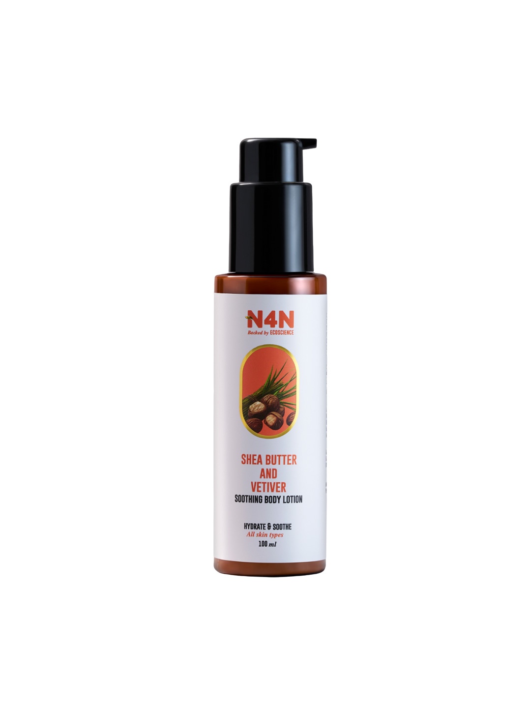 

NATURE4NATURE Shea Butter & Vetiver Body Lotion-100ml, Grey
