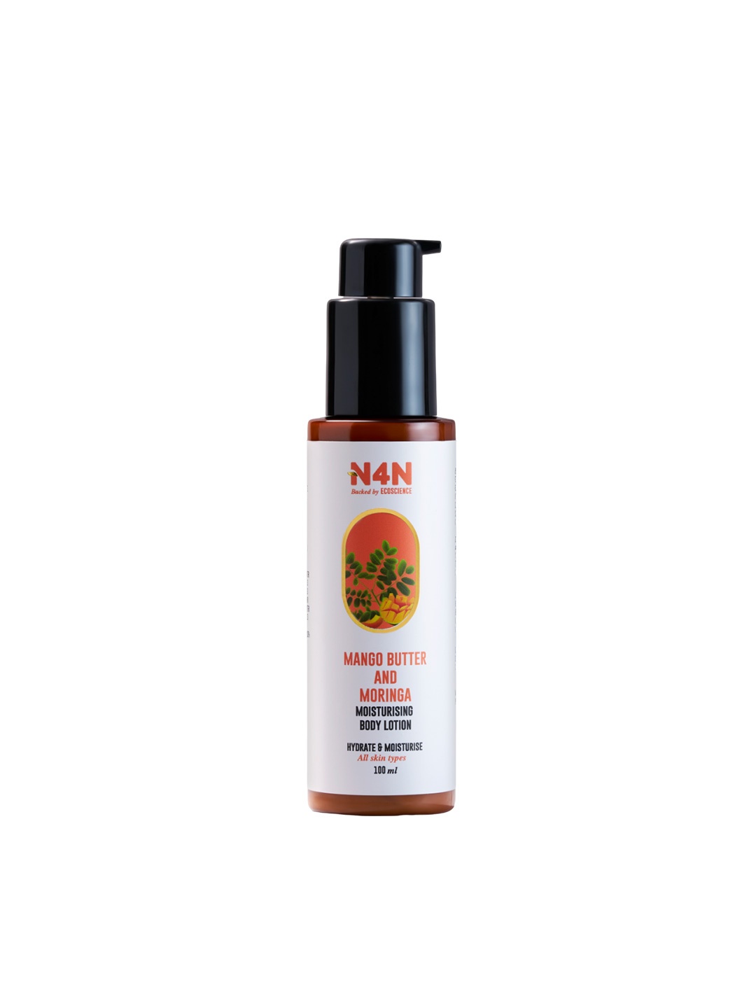

NATURE4NATURE Mirror Glow Body Lotion With Mango Butter & Moringa - 100ml, Grey