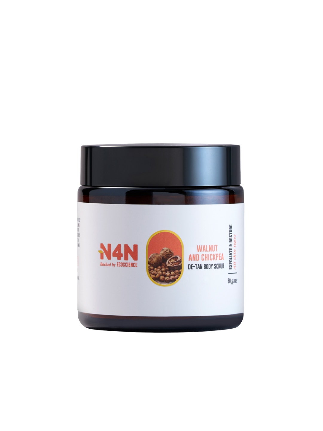 

NATURE4NATURE Regenerator De Tan Body Scrub With Walnut & Chickpea - 60g, Grey
