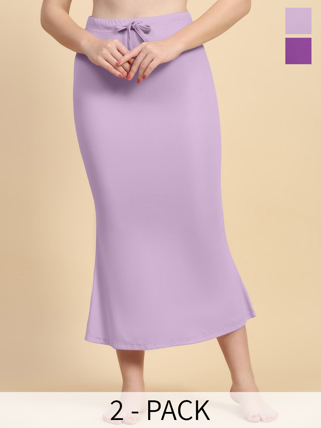 

Trendmalls Pack Of 2 Slim-Fit Saree Shapewear, Mauve