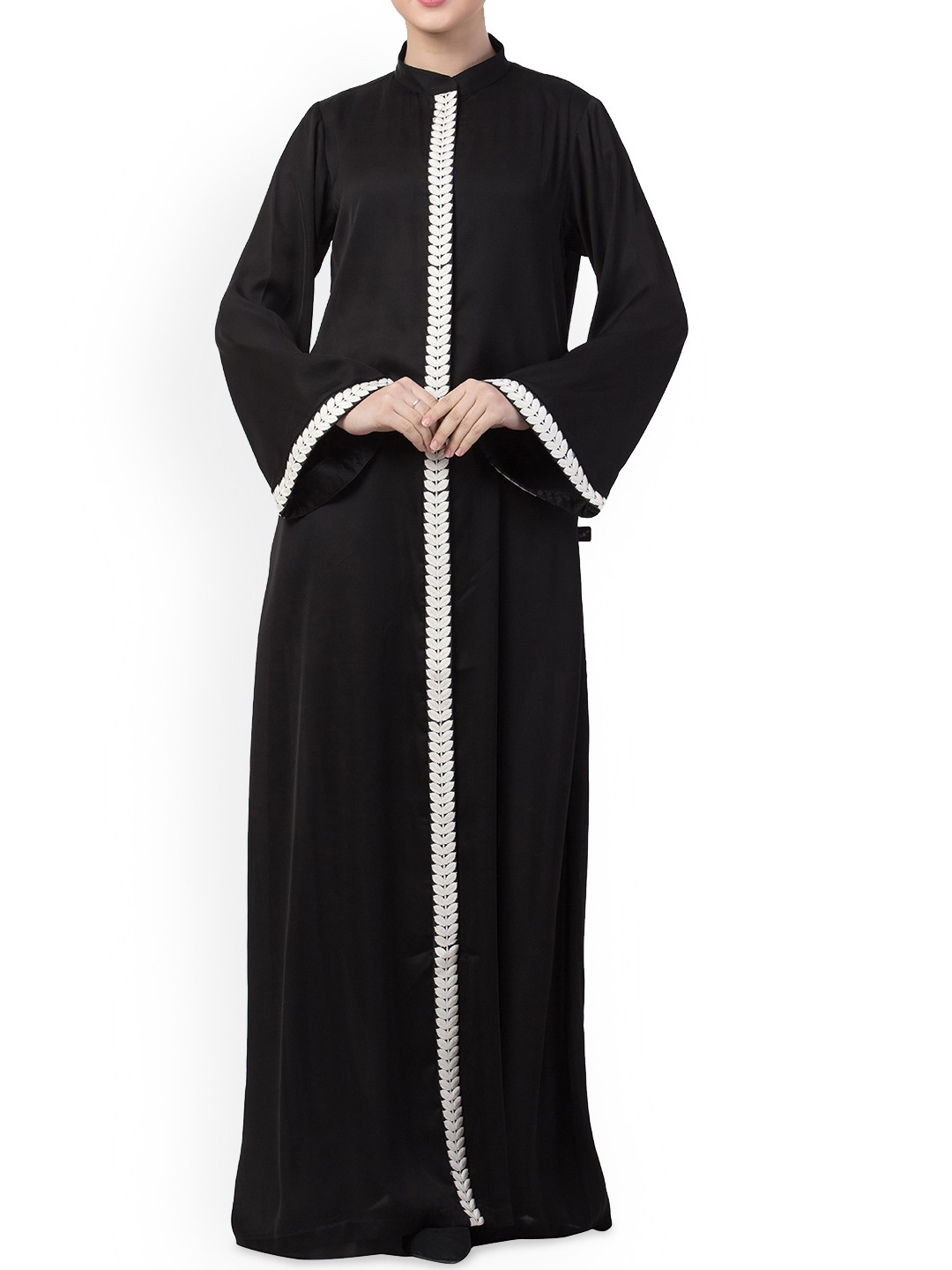 

MUSHKIYA Lace Work Abaya Burqa, Black