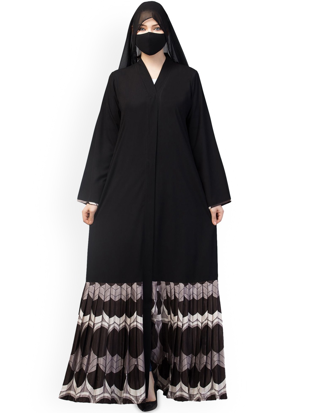 

MUSHKIYA Abaya Burqa With Scarf, Black