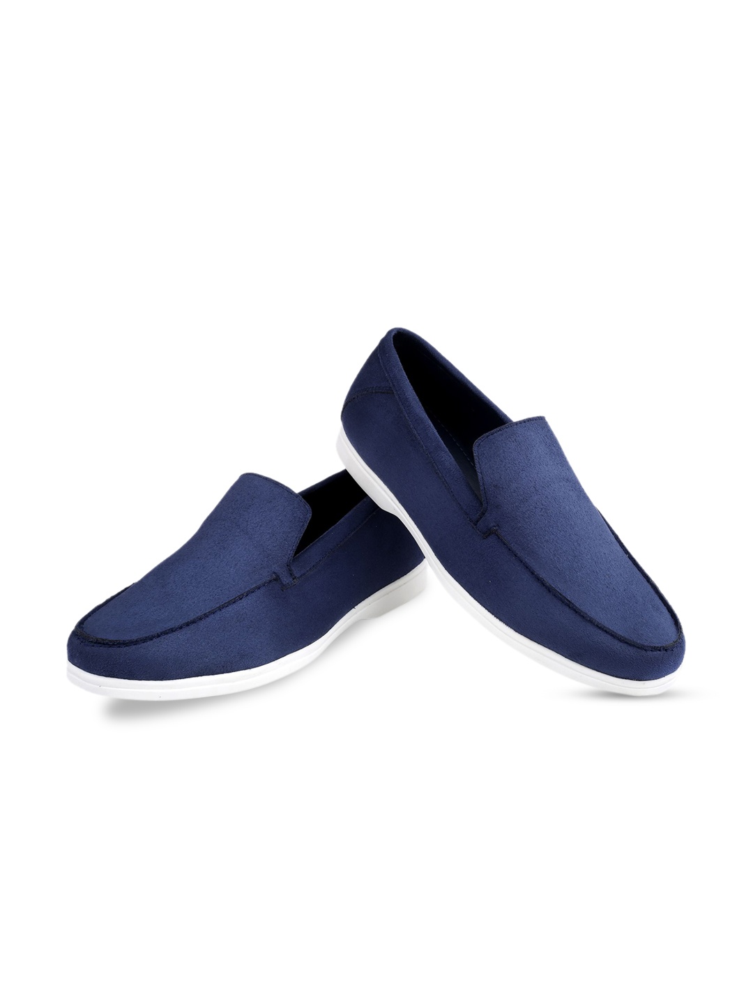 

Bxxy Men Round Toe Loafers, Navy blue